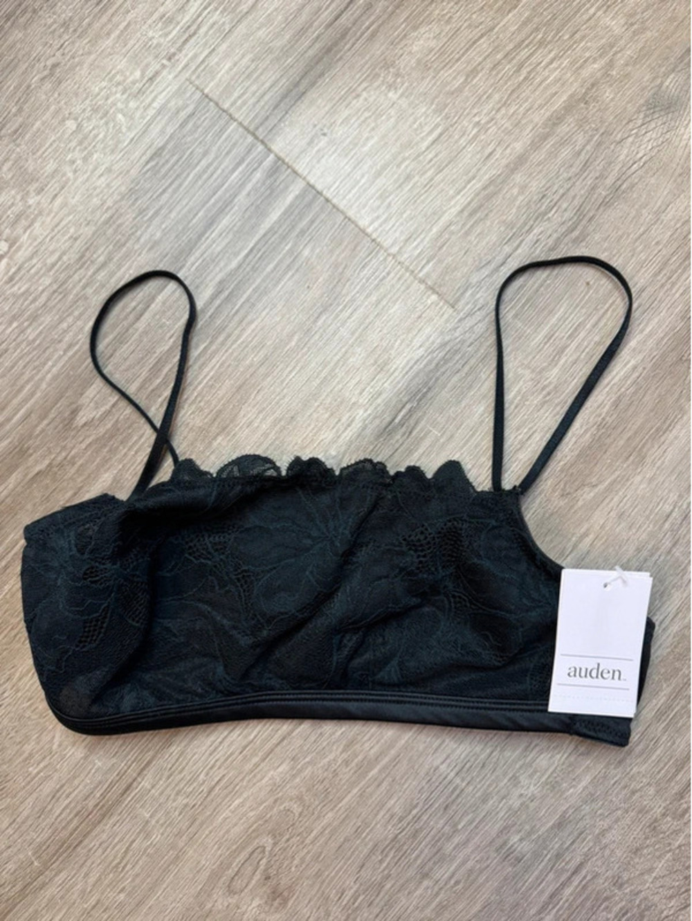 Auden Black Lace Bralette XS